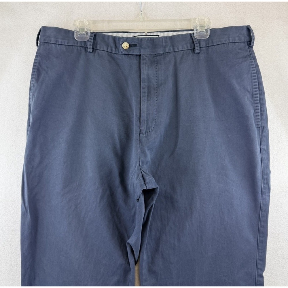 Peter Millar Raleigh Washed Twill‎ Pima Cotton Pants Mens 38x33 Blue Chino